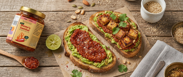 Spicy Vegan Sambal Avocado Toast (5-Minute Recipe)